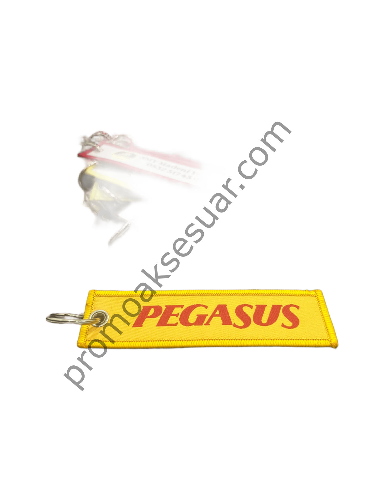 Marka Baskılı Kumaş Anahtarlık