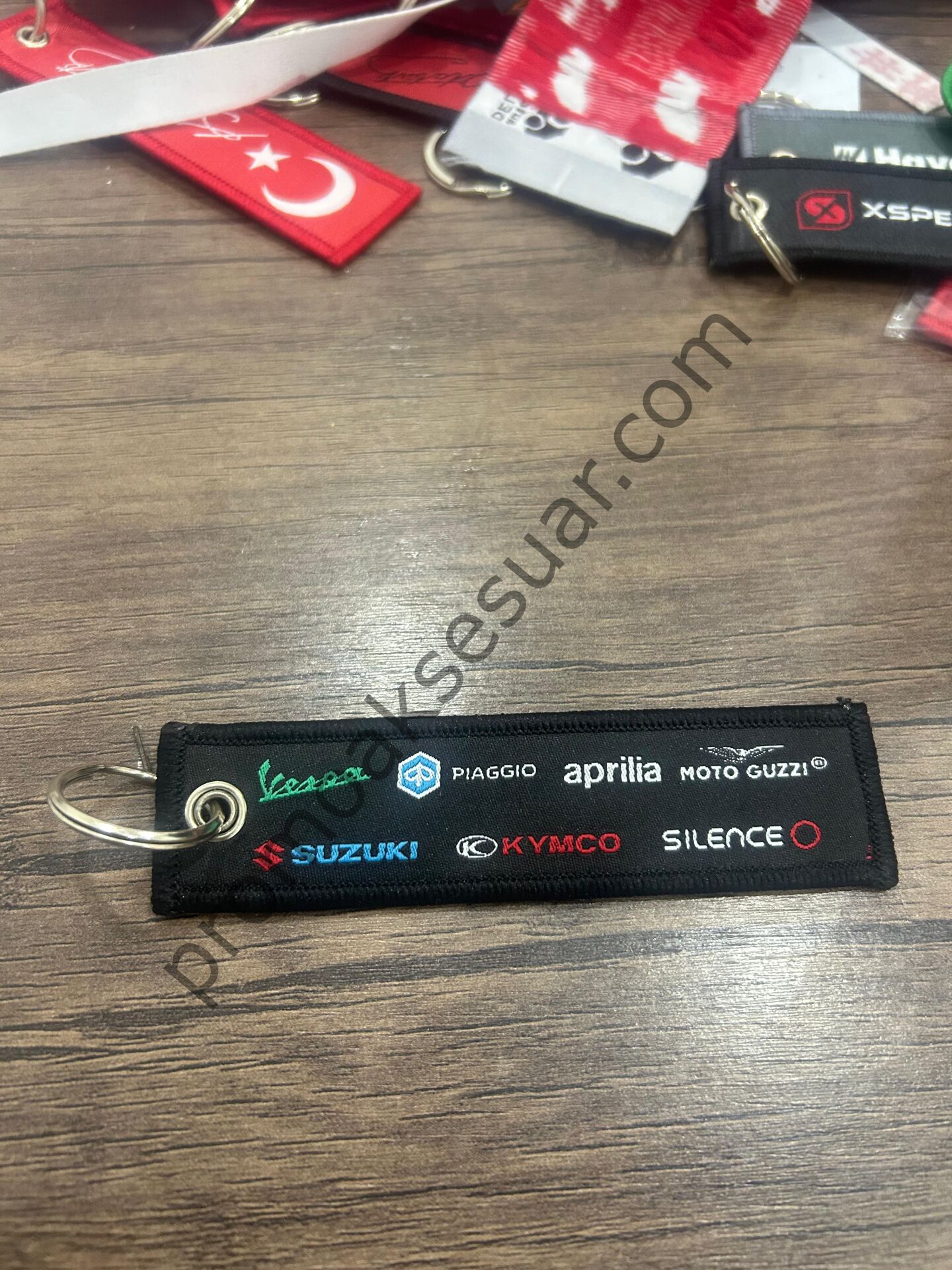 Motosiklet kumaş anahtarlık
