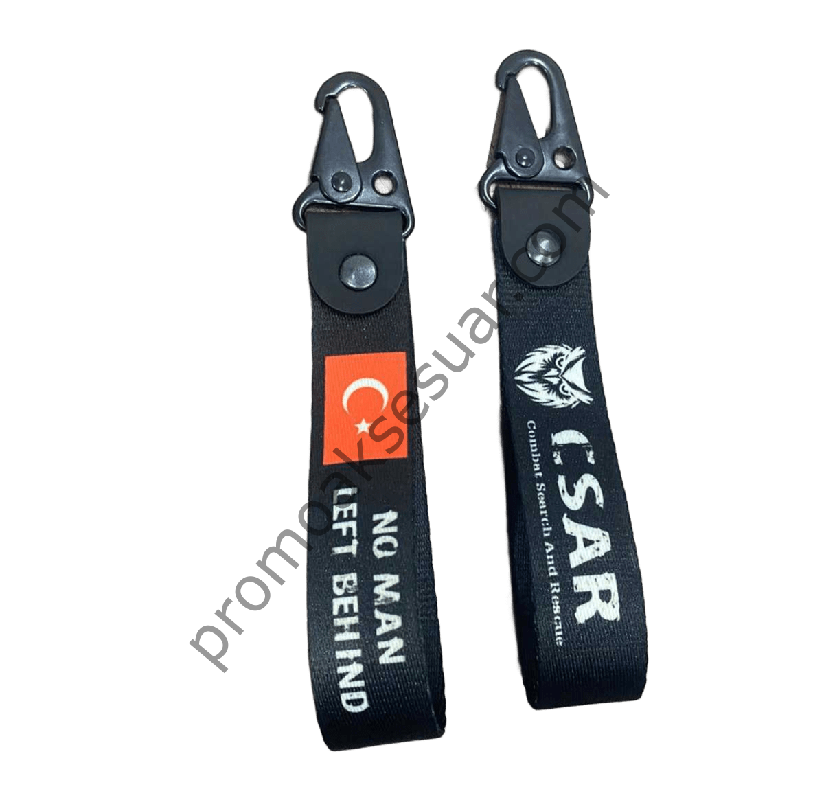 Türk Bayraklı Kancalı Kumaş Anahtarlık