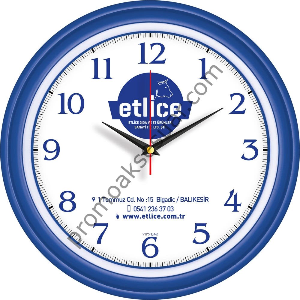 V30-522-L Plastik Duvar Saatleri