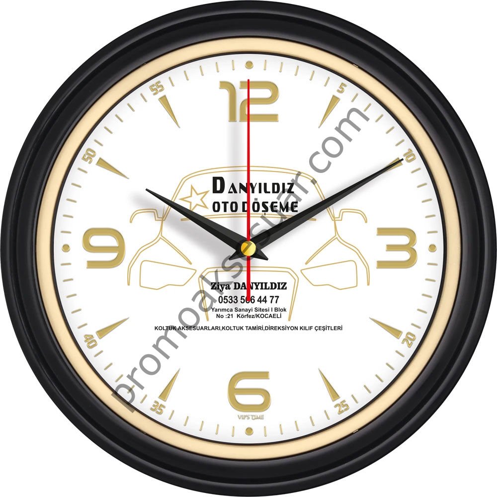 V30-522-SV Plastik Duvar Saatleri