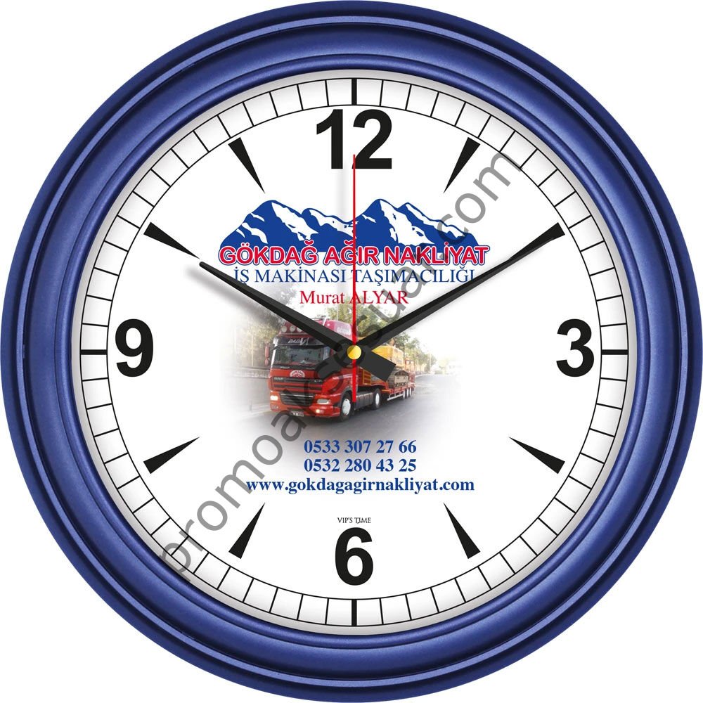 V30-523-L Plastik Duvar Saatleri