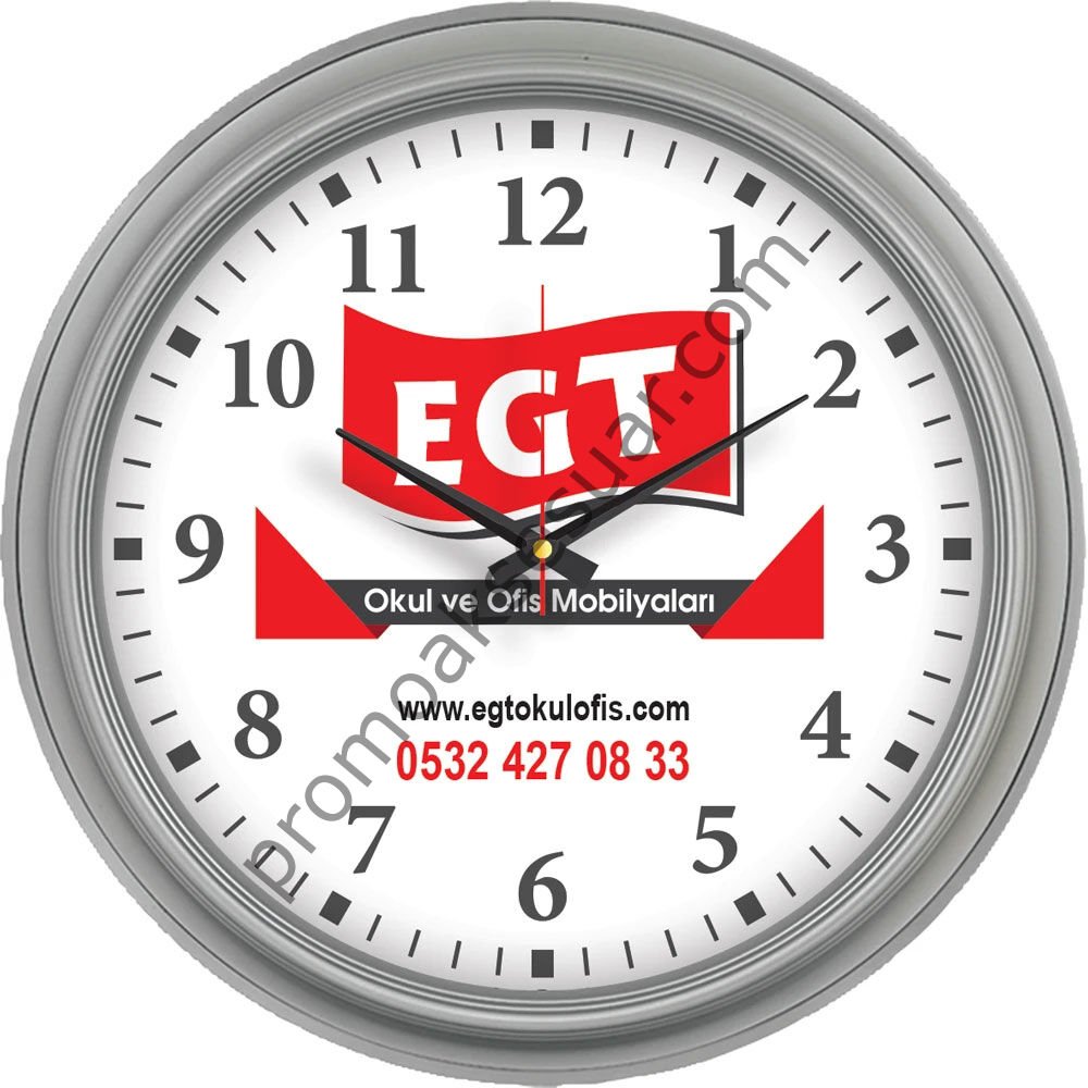 V30-504-F Plastik Duvar Saatleri