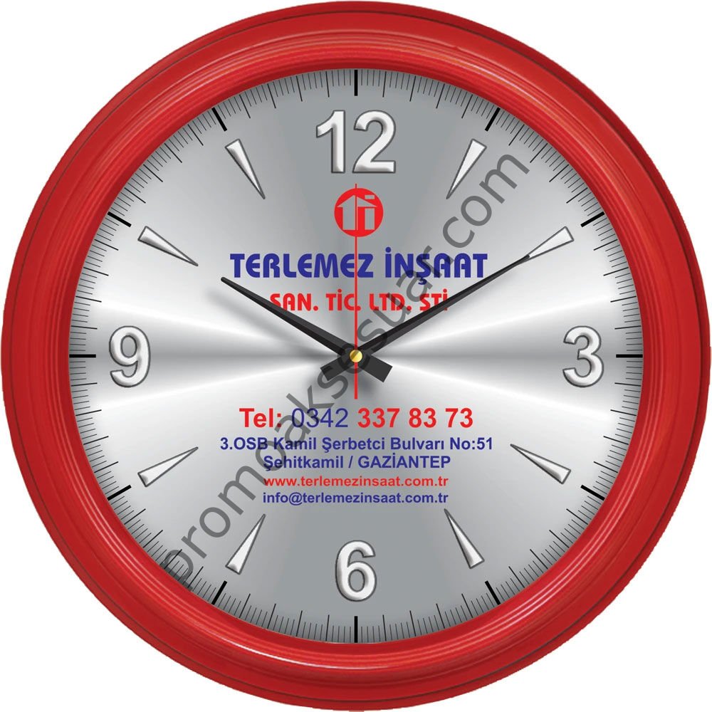 V30-604-K Plastik Duvar Saatleri