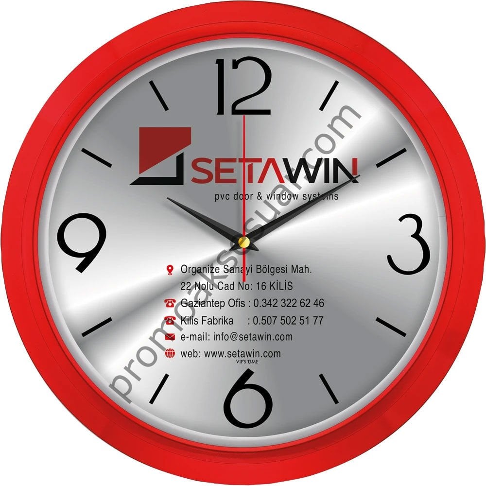 V30-606-K Plastik Duvar Saatleri