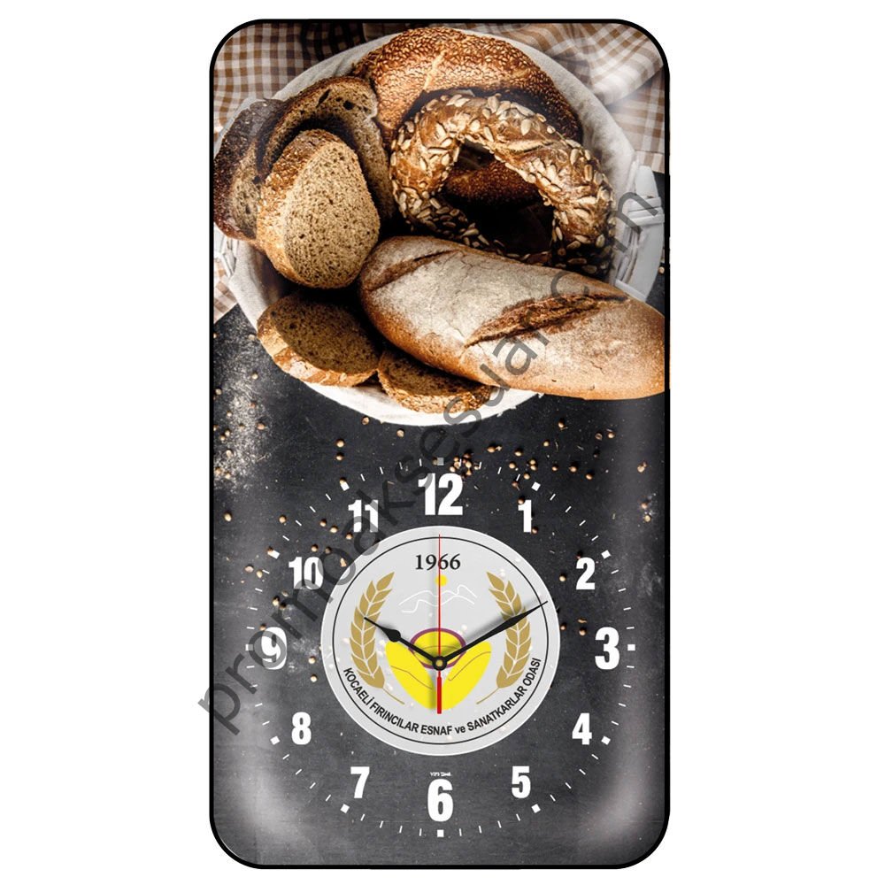 V30-532-B Bombe Cam Duvar Saatleri