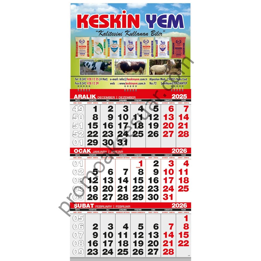 GMC-03 Gemici Takvimler