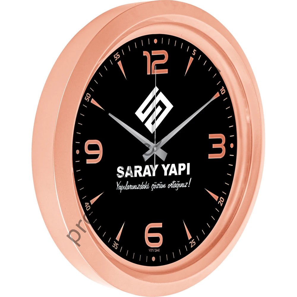 V30-743-B Metalize Duvar Saatleri