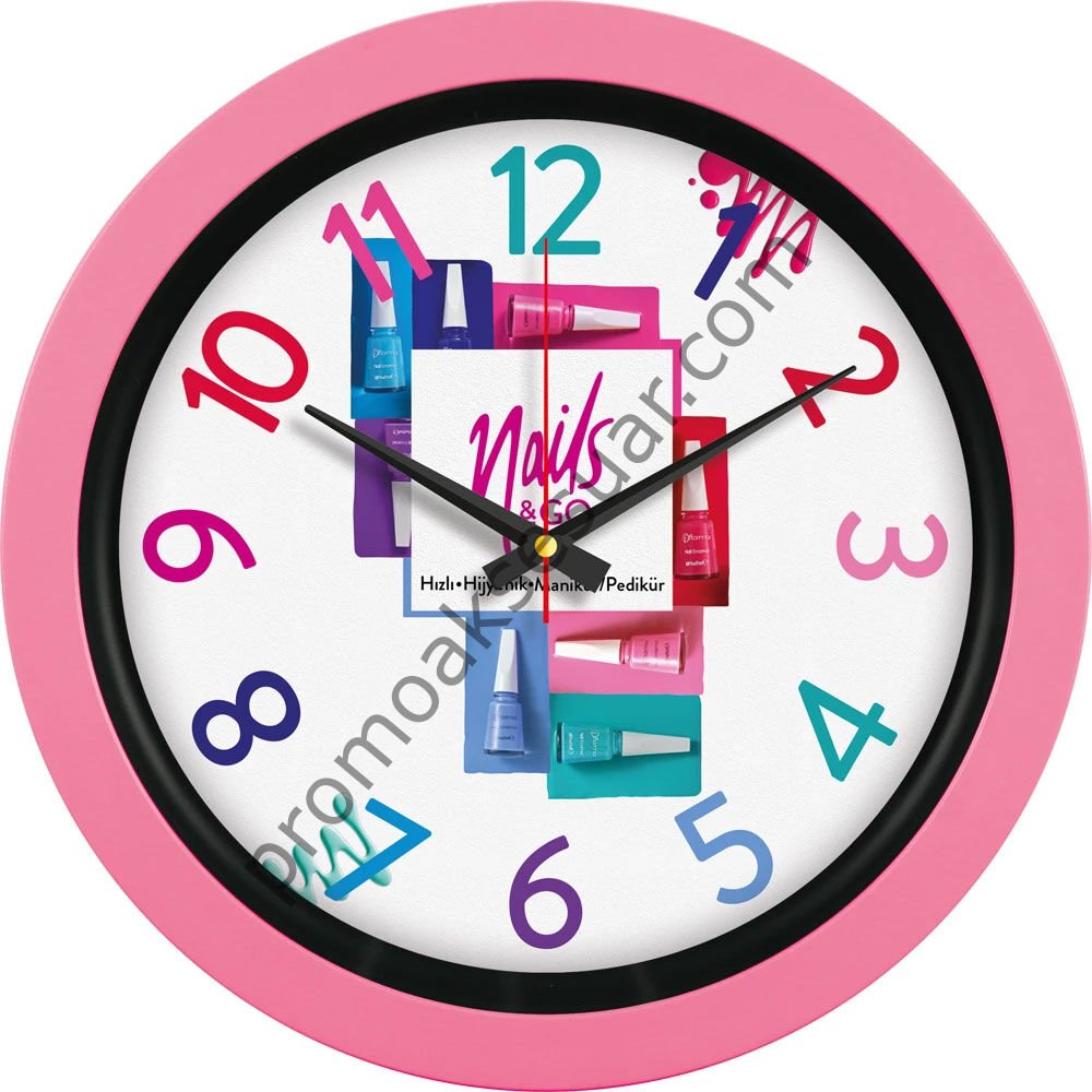 V30-346-PM Plastik Duvar Saatleri