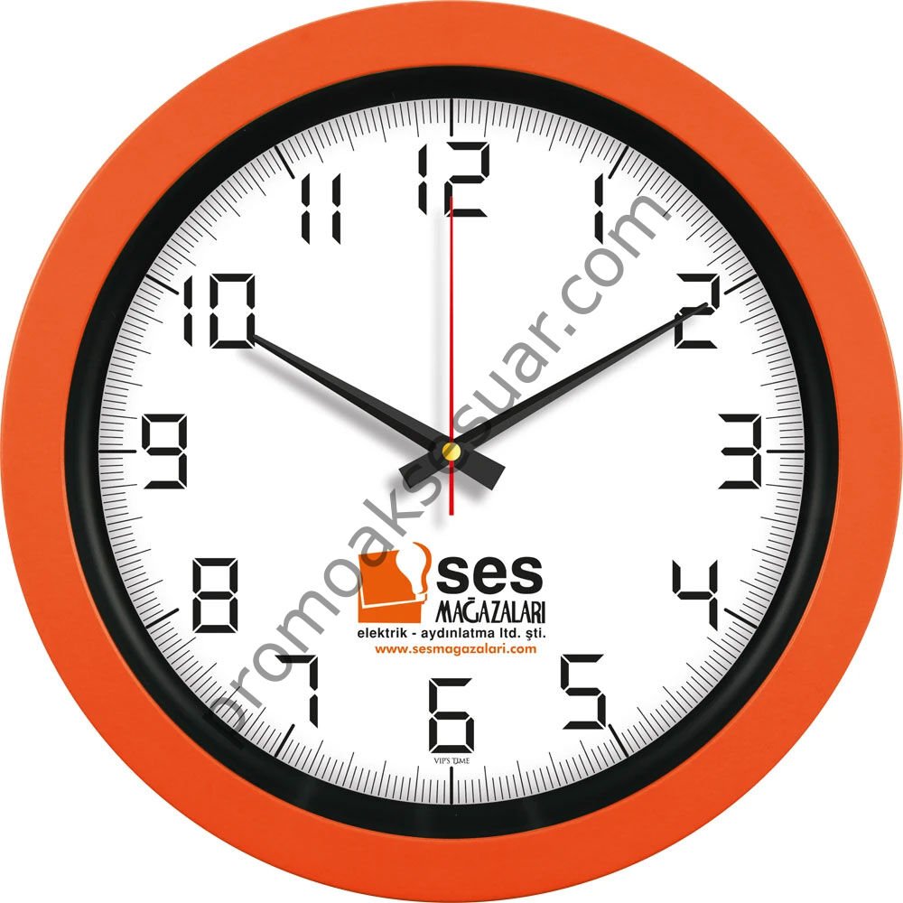 V30-346-T Plastik Duvar Saatleri