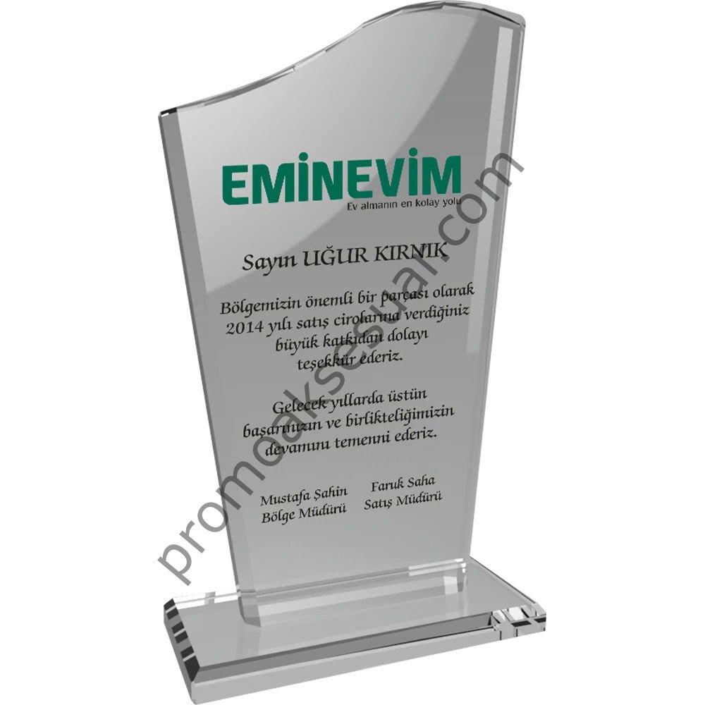 EKT-108-ŞF Kristal Plaketler