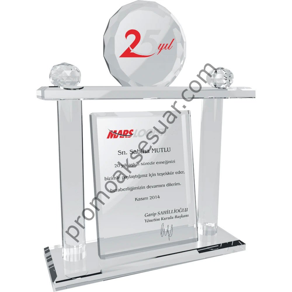 EKT-109 Kristal Plaketler